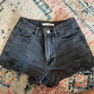 PACSUN HIGH RISE FESTIVAL DENIM SHORTS - SIZE 22